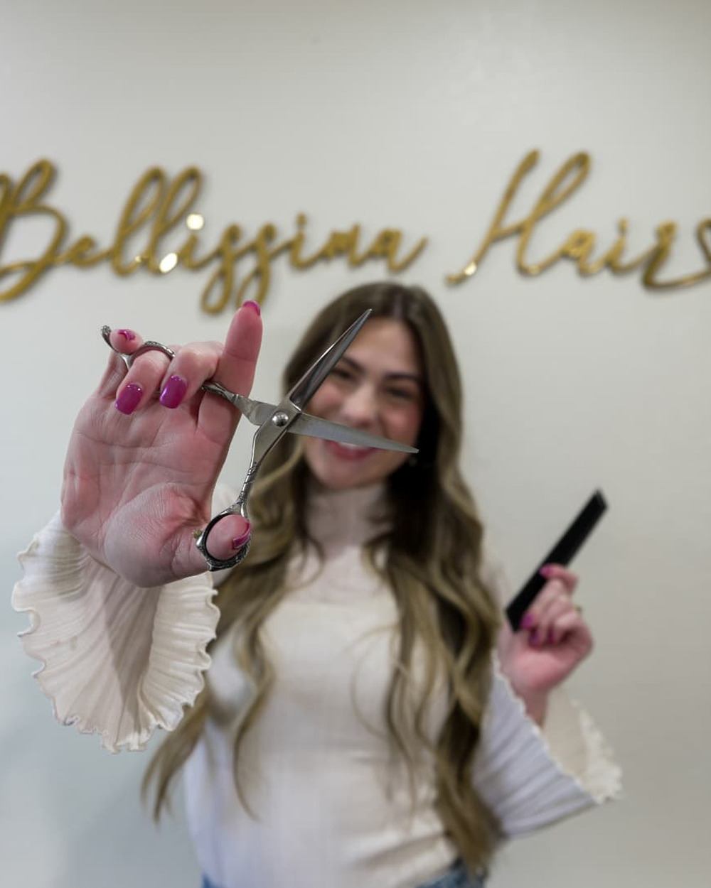 Makayla in the Bellissima Hair salon in Prescott AZ
